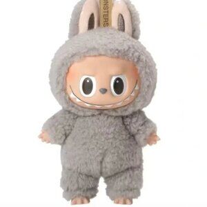 Authentic Pop Mart The Monsters Exciting Macaron Sesame Bean Gray Labubu…